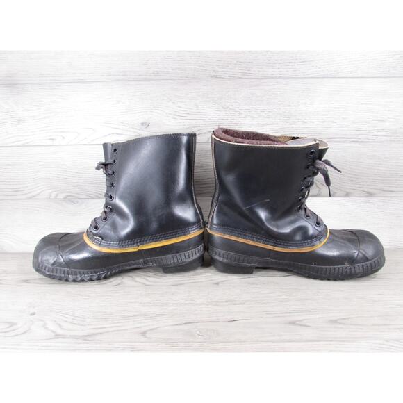 Vintage Kaufman Sorel Eskimo Snow Boots Leather Felt Lined Men’s Sz 12 main image 9